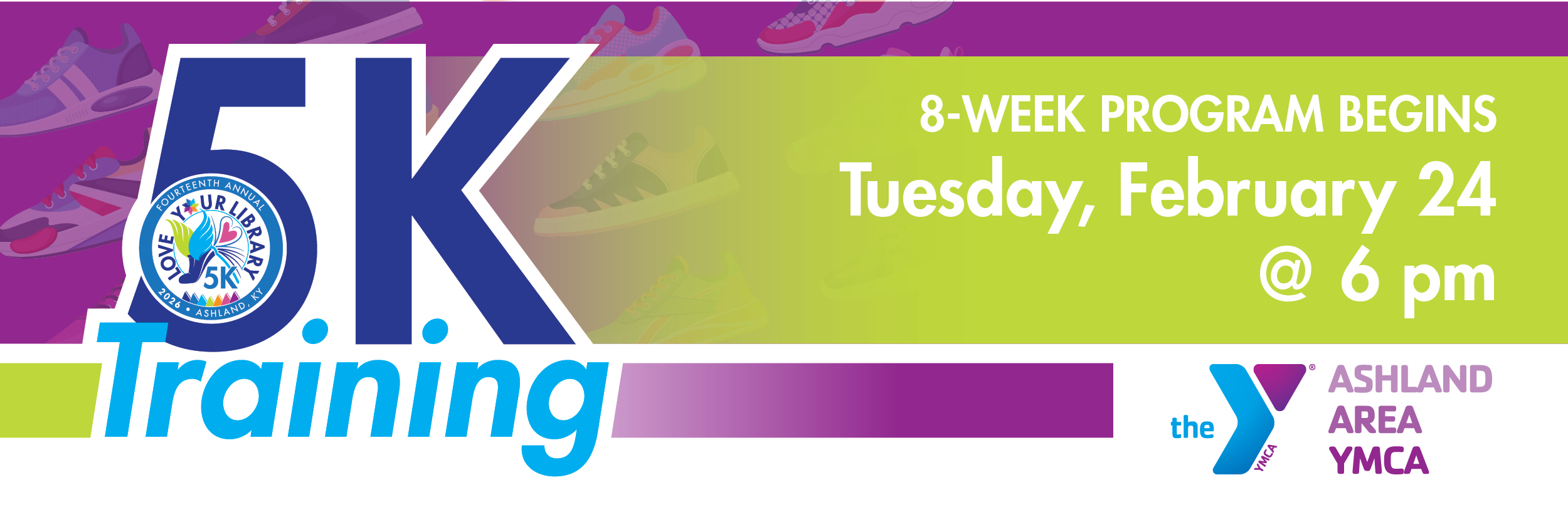 Image showing information for the Love Your Library 5K training session